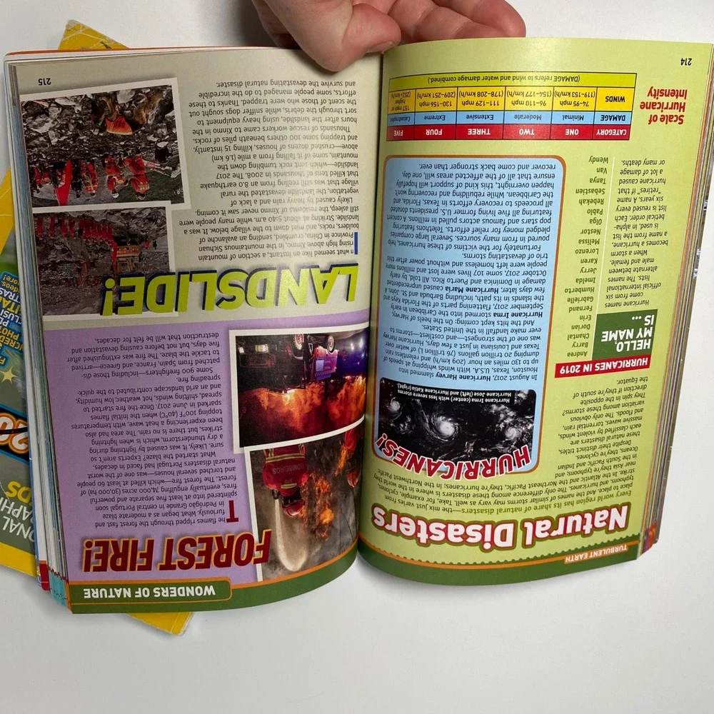 National Geographic Kids Almanac 2017 2019 Book Lot 2 Fun Facts Animals Science